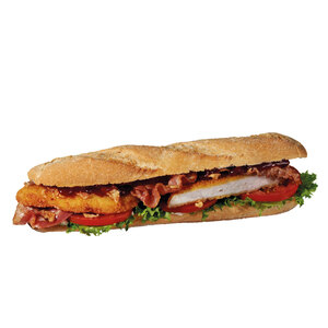 Crispy chicken and bacon sandwich